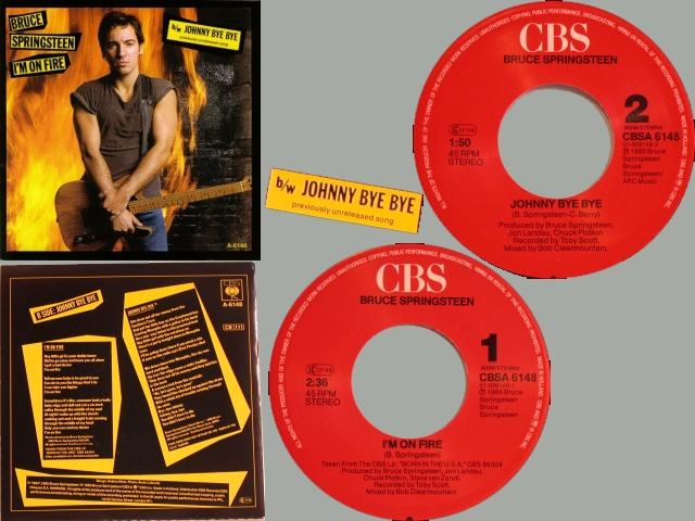 Bruce Springsteen - I'M ON FIRE / JOHNNY BYE BYE